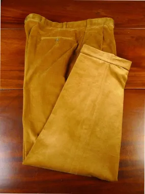 140824/010 immaculate kent haste lachter savile row bespoke tan brown corduroy trouser 41