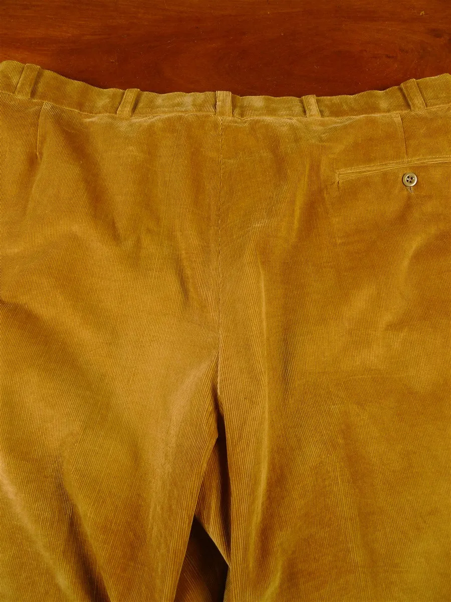 140824/010 immaculate kent haste lachter savile row bespoke tan brown corduroy trouser 41