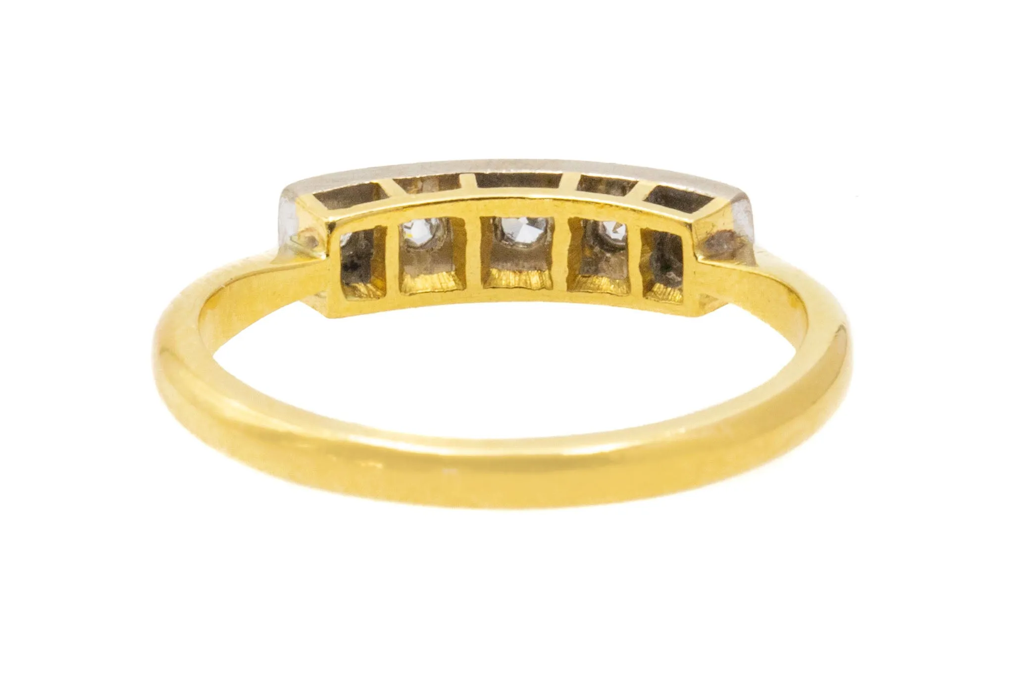 18ct Gold Five Stone Diamond Ring