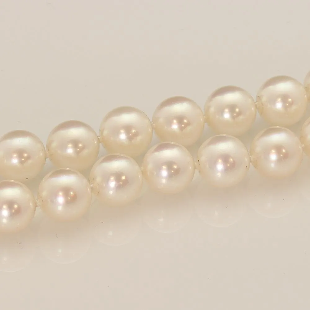 8.5-9mm Akoya Pearl Necklace with Diamond Vario Clasp