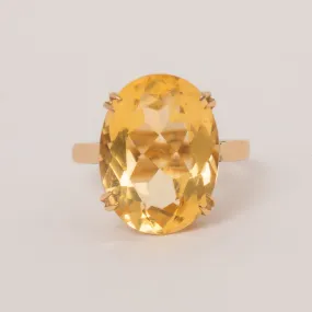 9ct Gold Citrine Cocktail Ring 7.15ct