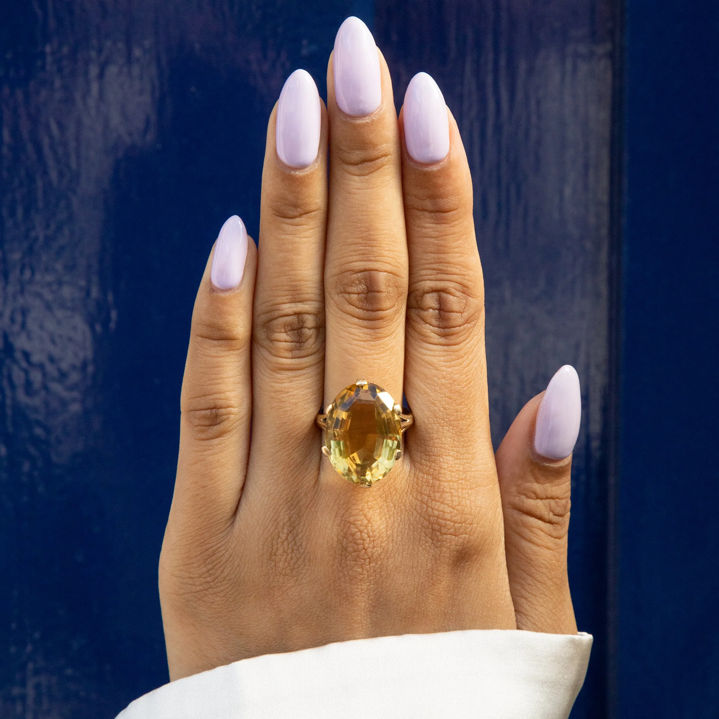 9ct Gold Citrine Cocktail Ring, 9.00ct