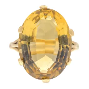 9ct Gold Citrine Cocktail Ring, 9.00ct