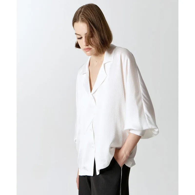 Access Fashion White Shirt With Lapel Collar And Cuff