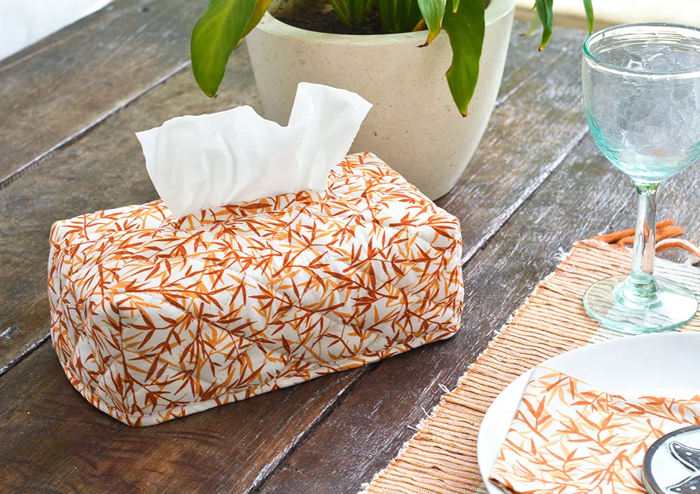 Bamboo Spice Tissue Box Cover - SALE HOMEWARES