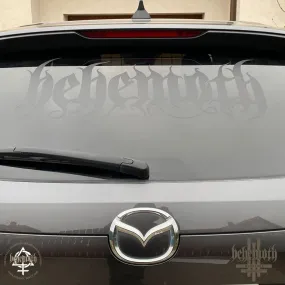 Behemoth LOGO Black Decal - Large