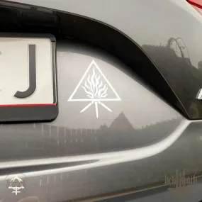 Behemoth 'The Unholy Trinity'  White Decal