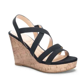 Bijous Cork Wedge Sandal