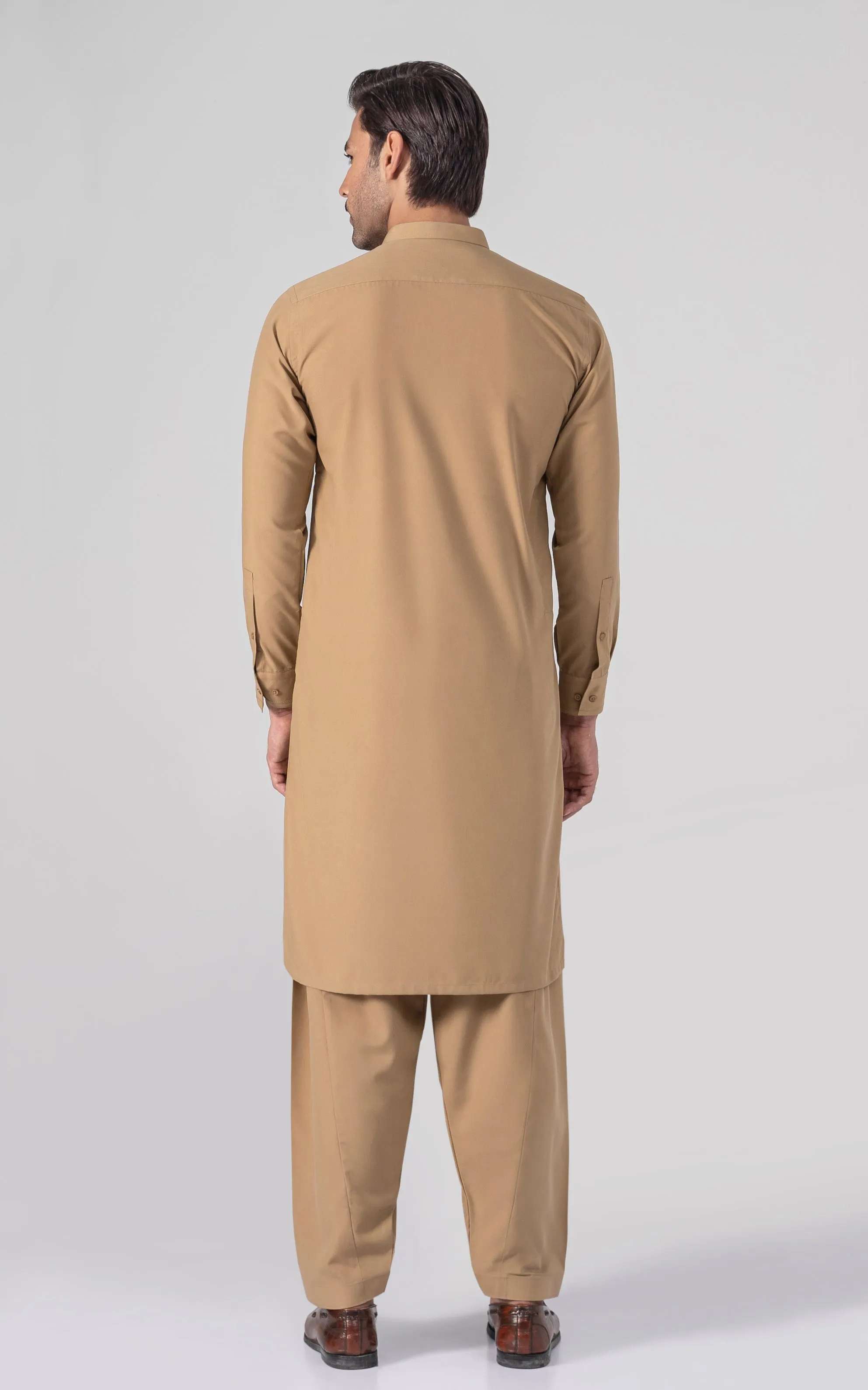 BLENDED WASH & WEAR - SIGNATURE COLLECTION DARK KHAKI