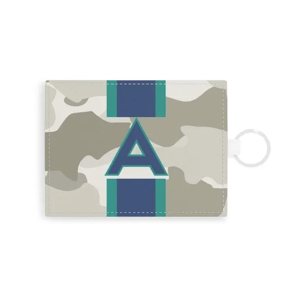 Camo Single Initial Card Case