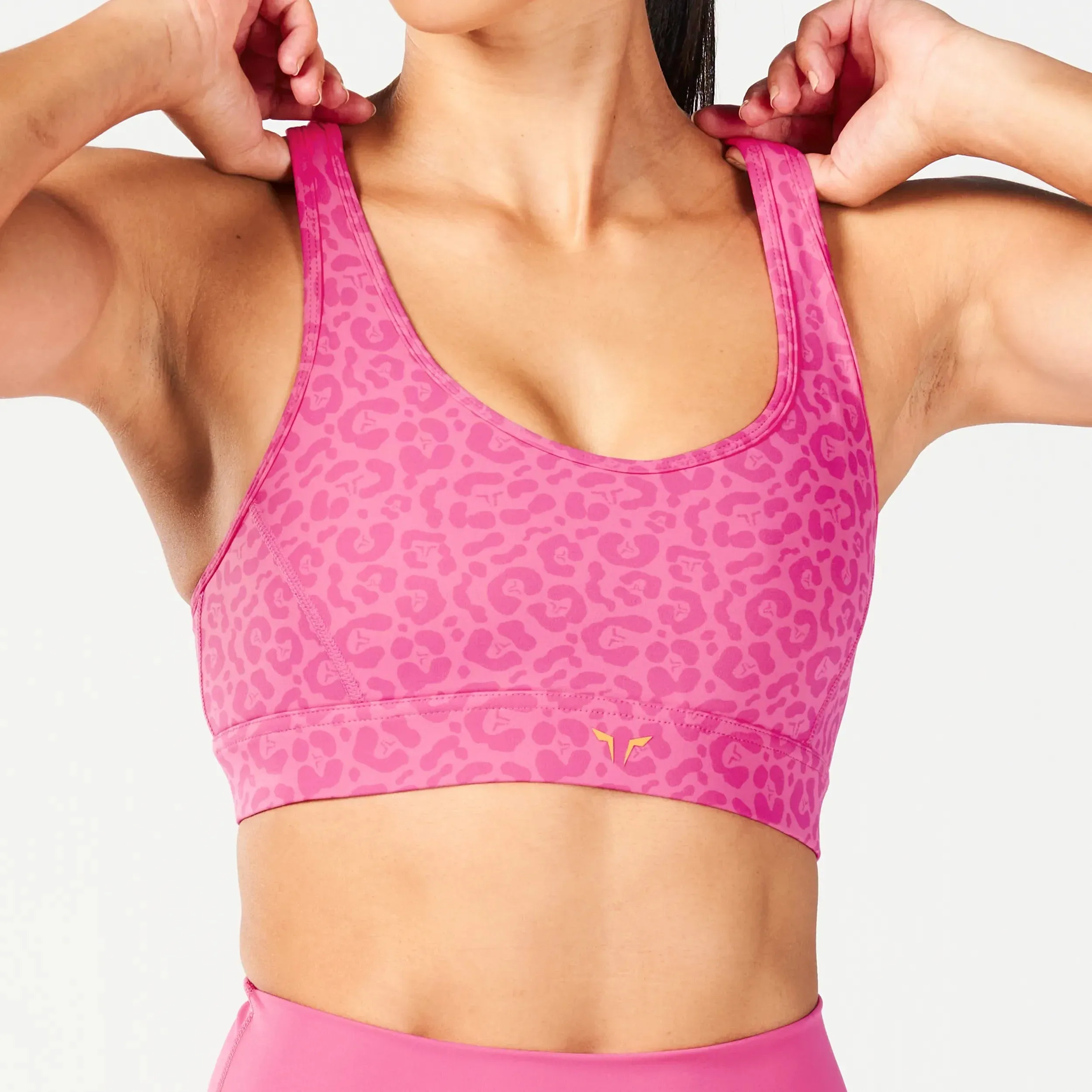 Core Elevate Bra - Hot Pink Print