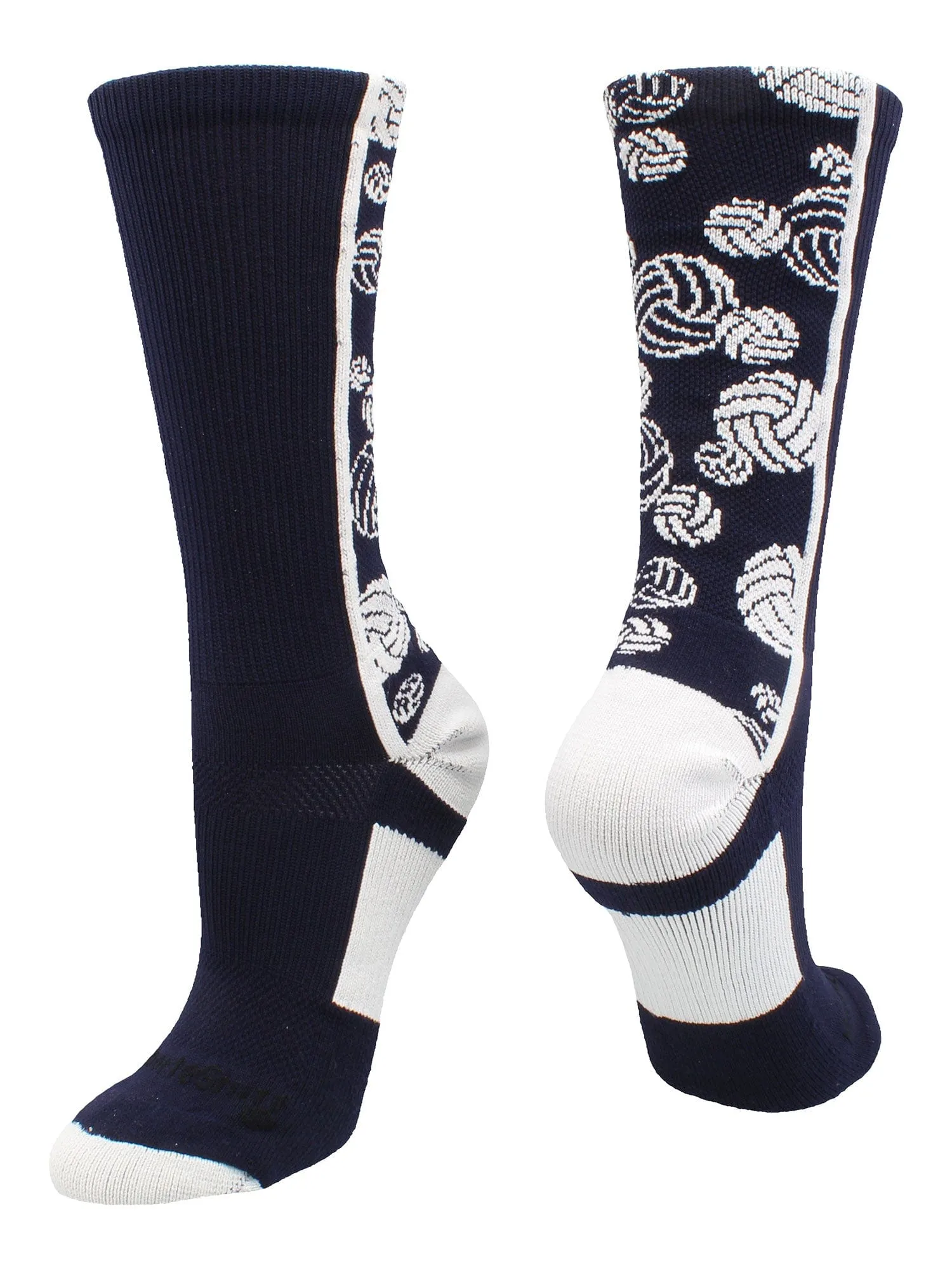 Crazy Volleyball Logo Crew Socks (multiple colors)