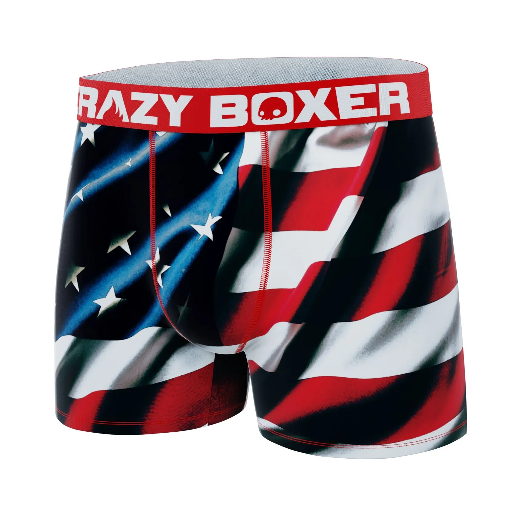 CRAZYBOXER American Flag Kid's Boxer Briefs