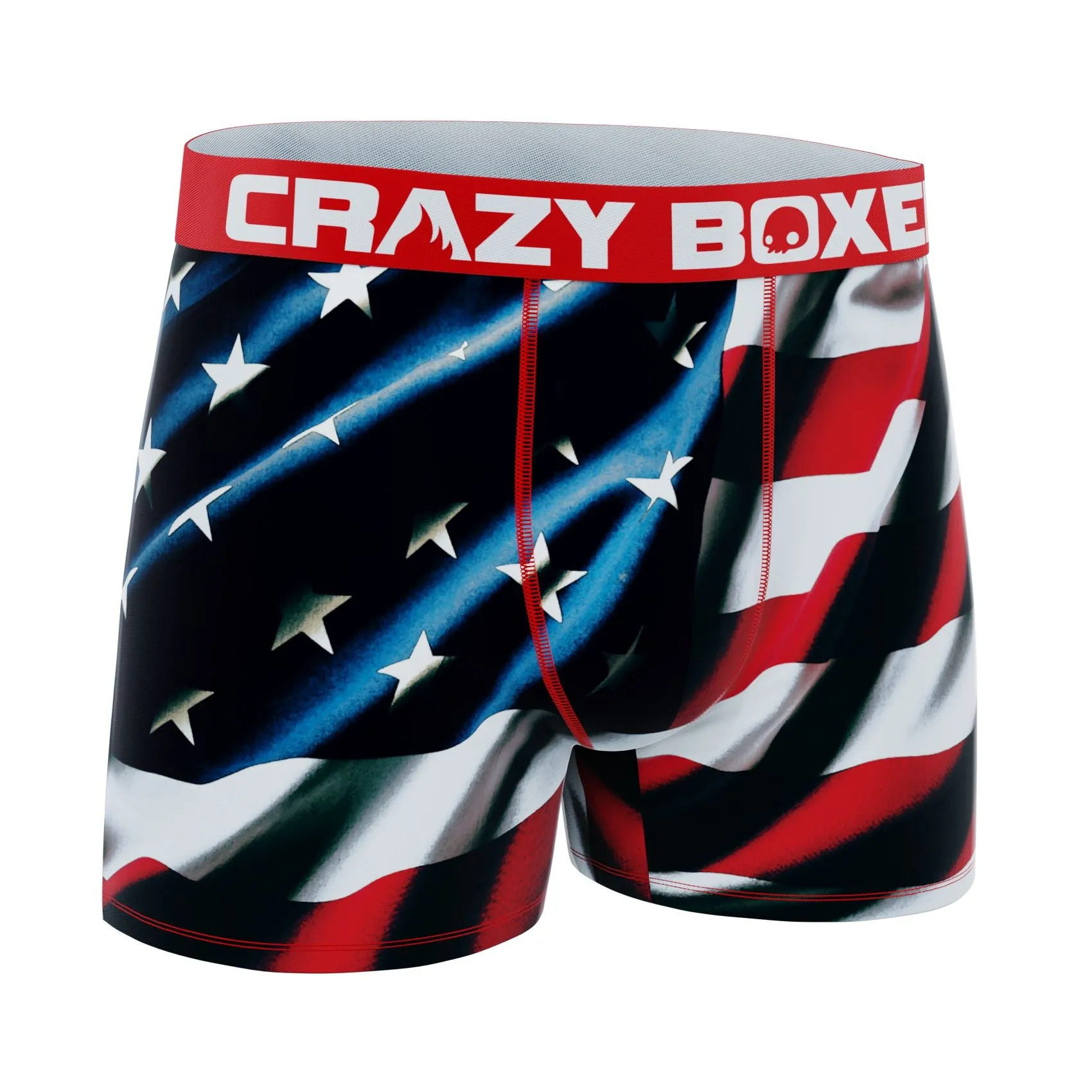 CRAZYBOXER American Flag Kid's Boxer Briefs