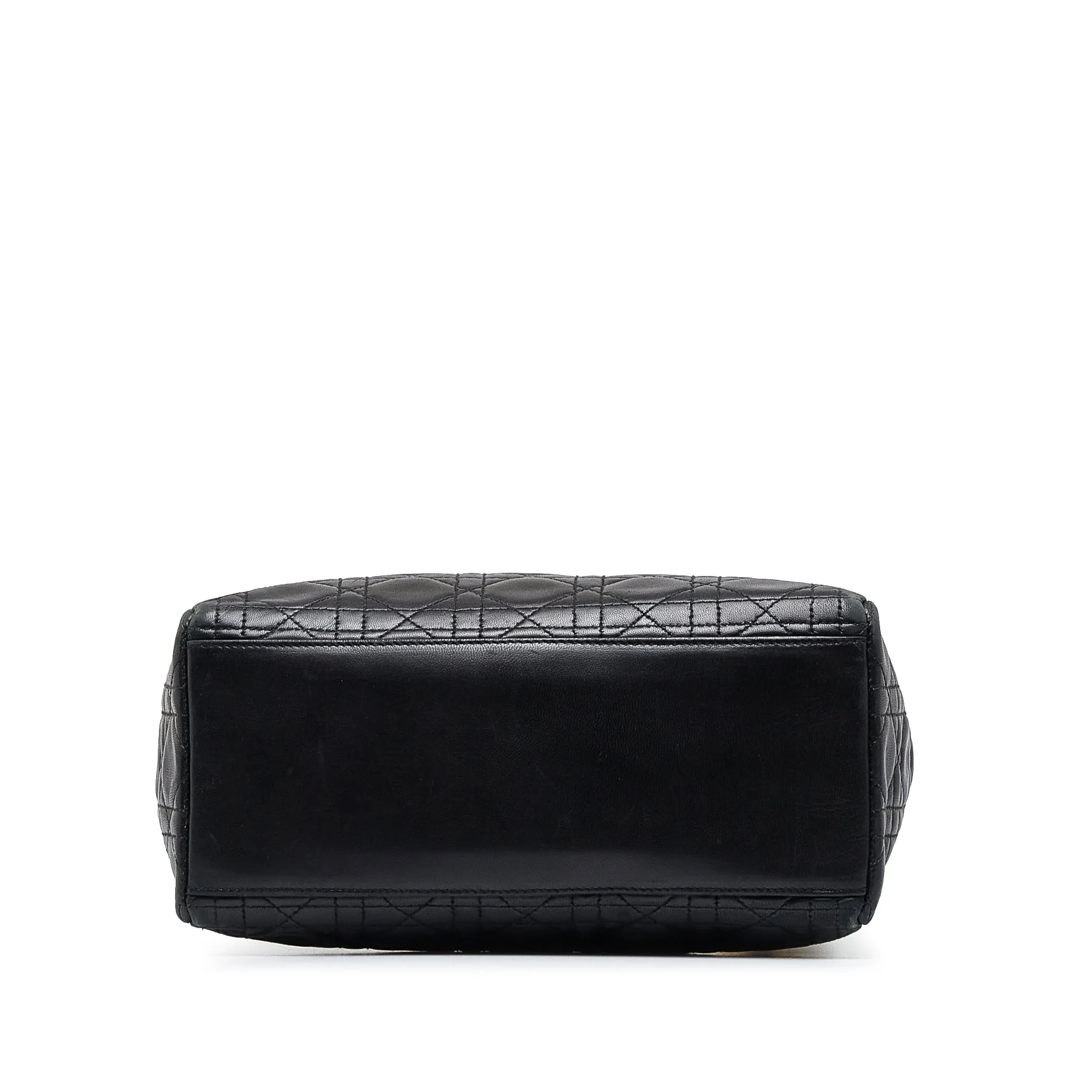 Dior Lady Dior Medium Black Cannage Quilted Leather