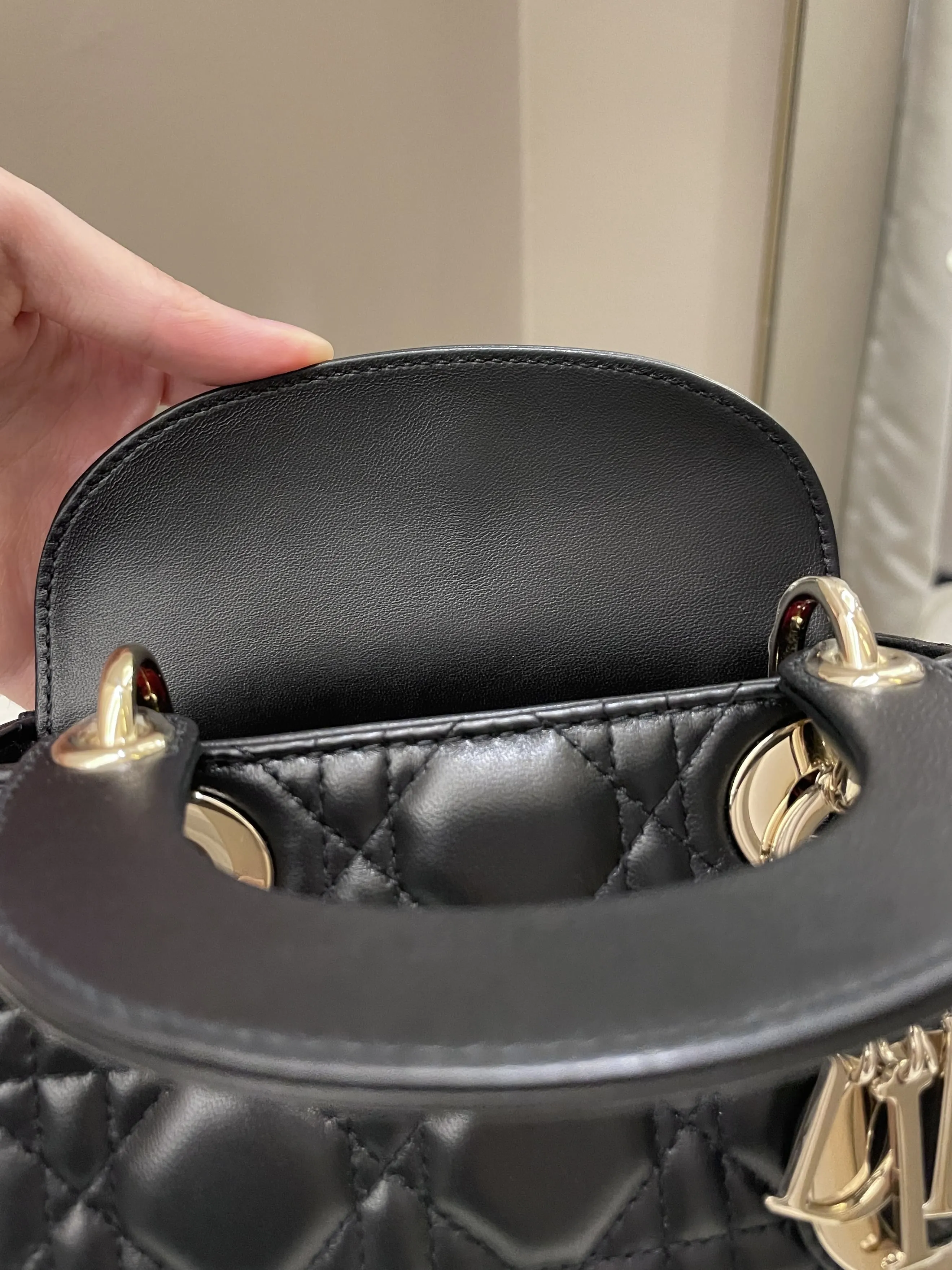 Dior Lady Dior Mini Black Lambskin