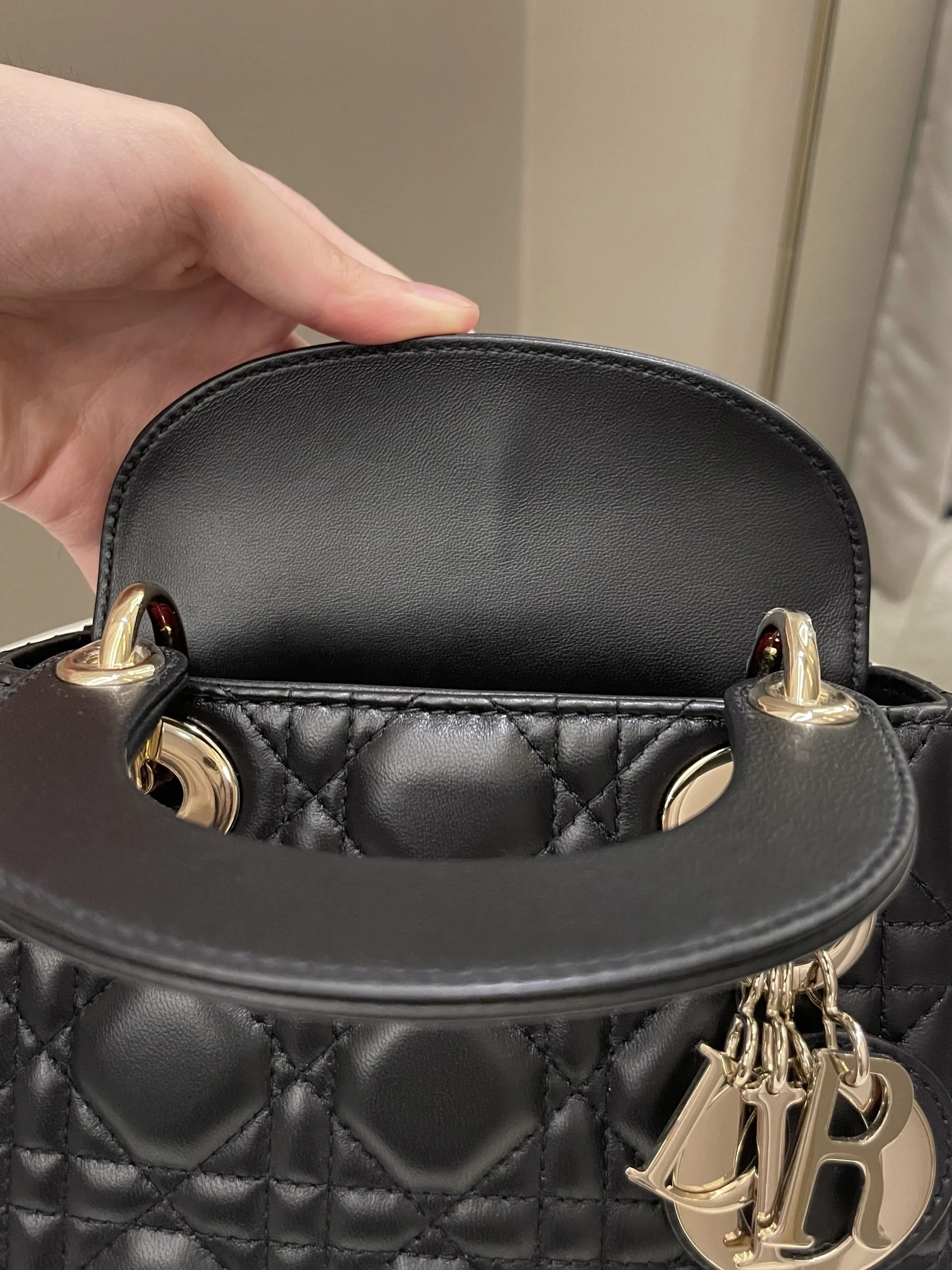 Dior Lady Dior Mini Black Lambskin