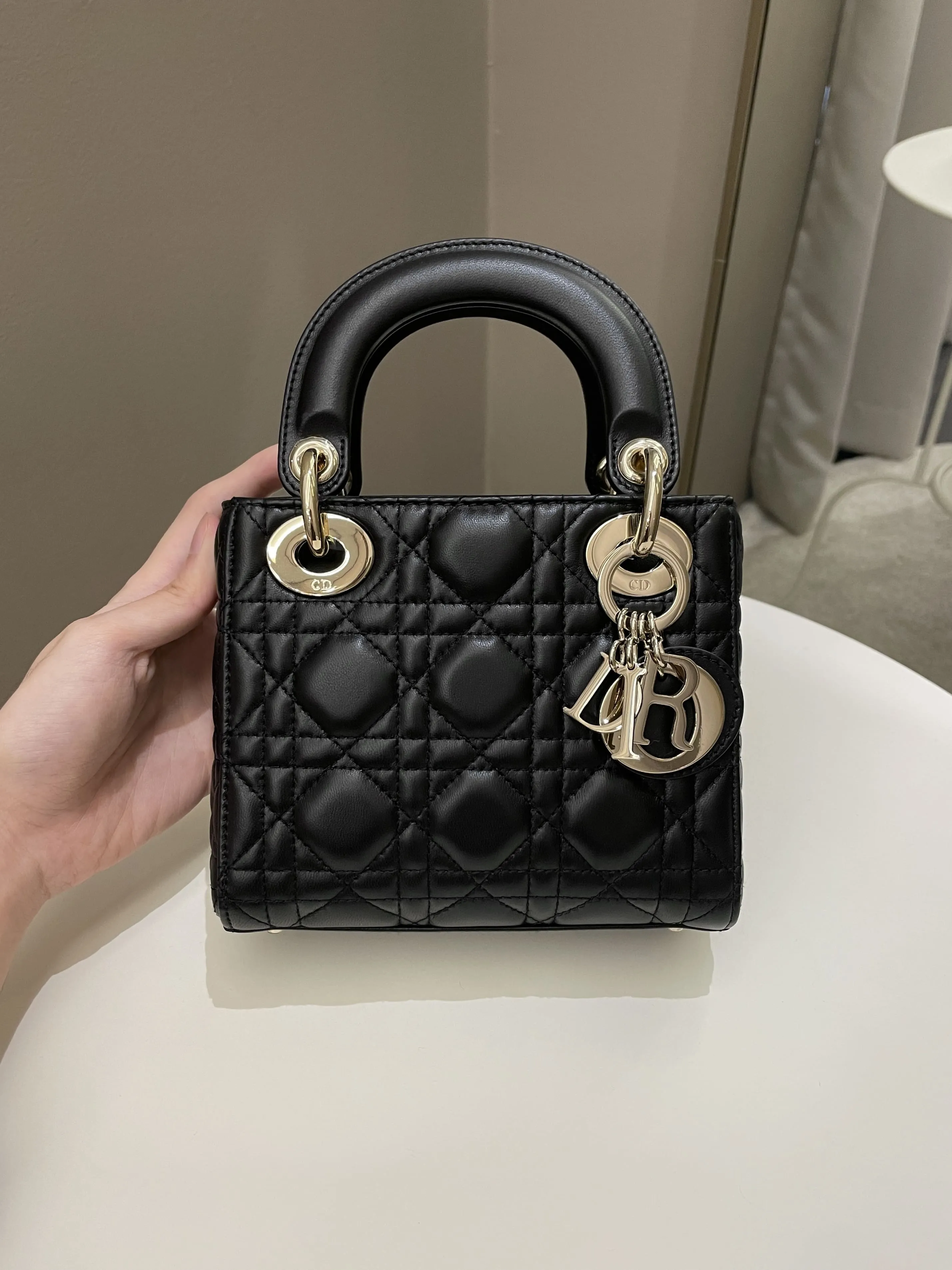 Dior Lady Dior Mini Black Lambskin