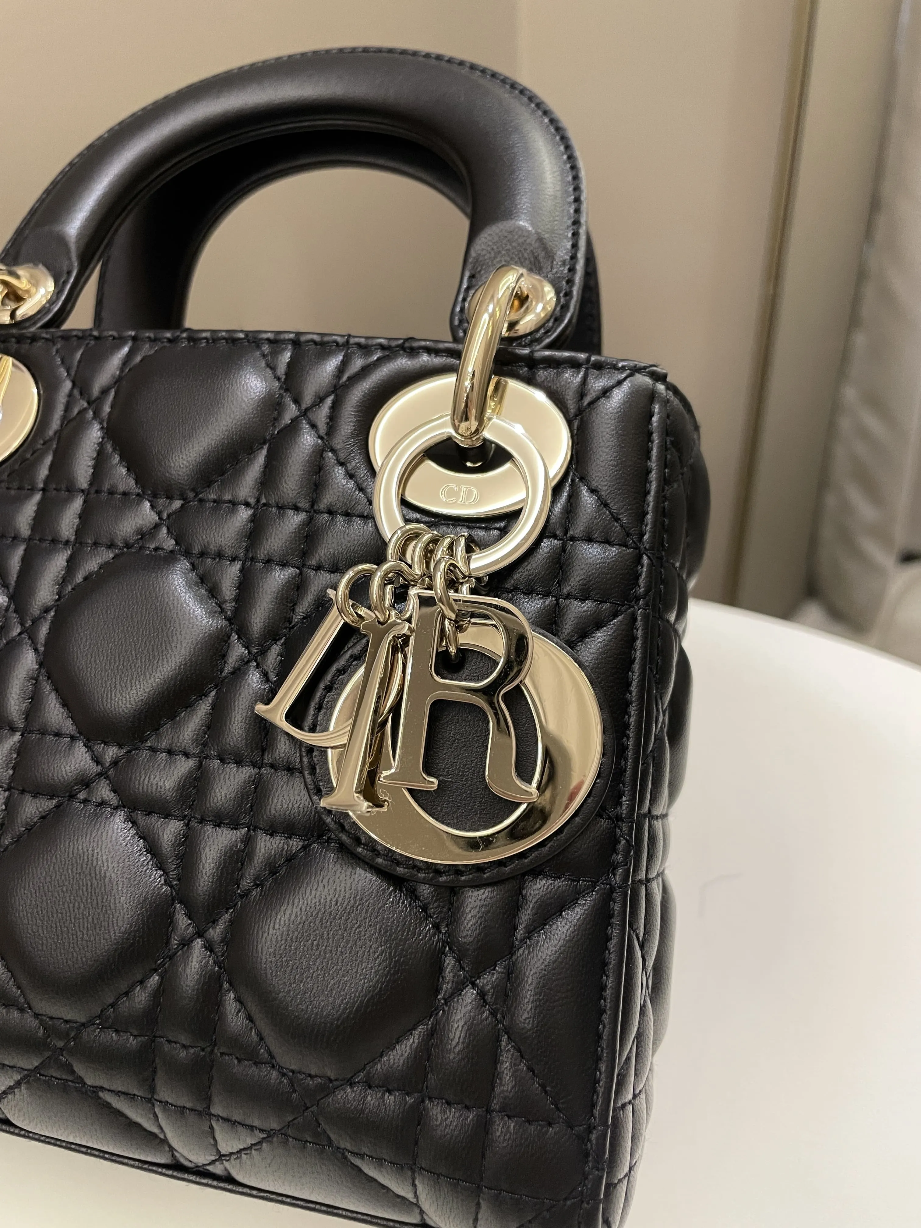 Dior Lady Dior Mini Black Lambskin