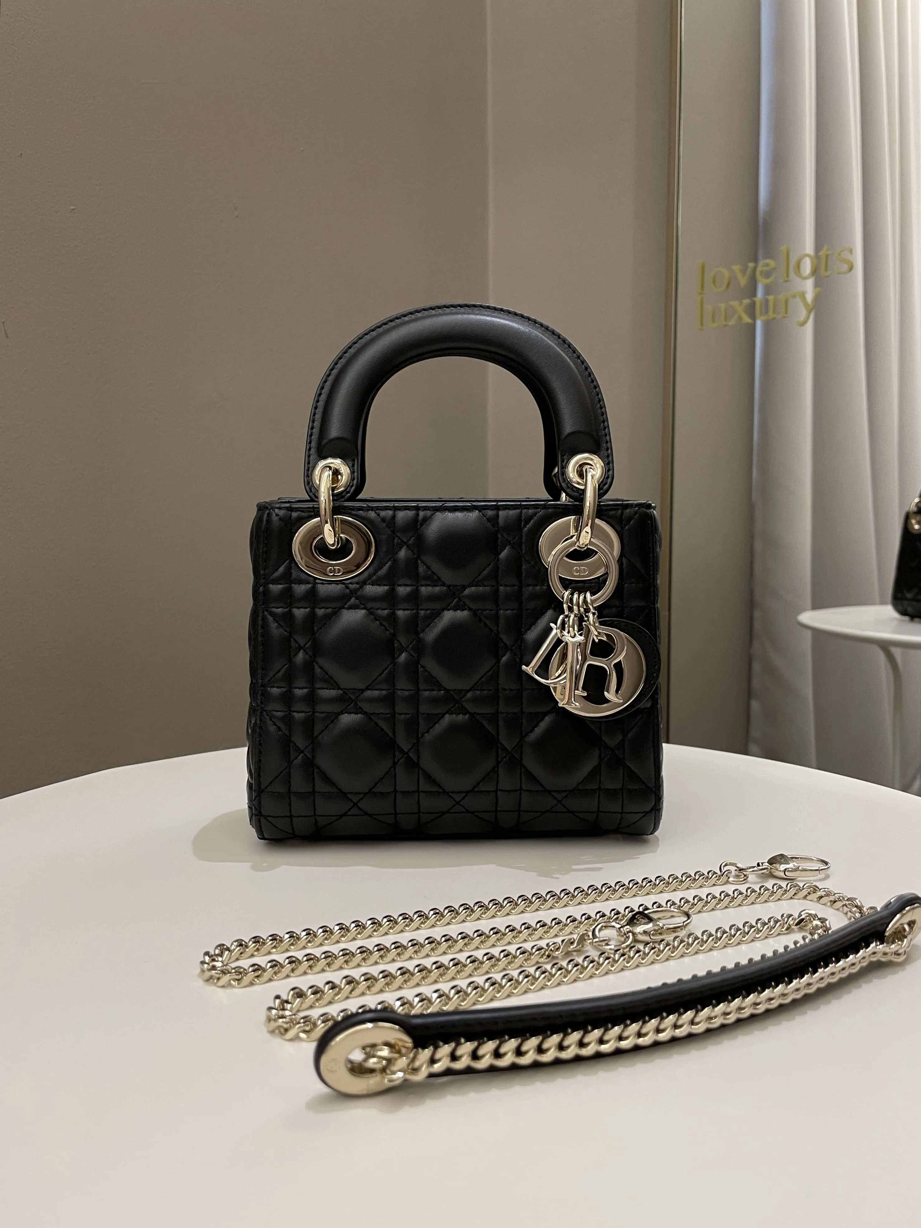 Dior Lady Dior Mini Black Lambskin