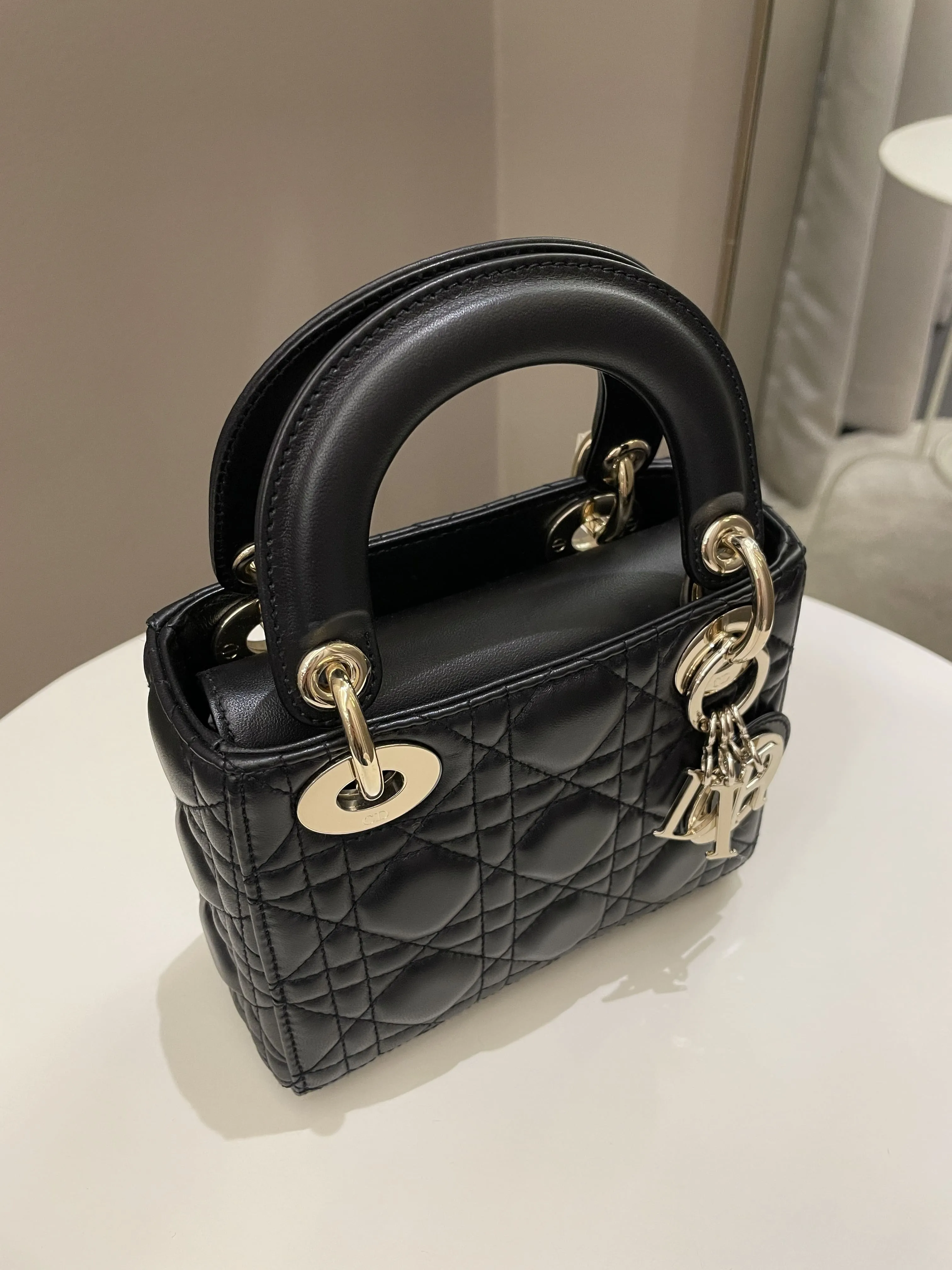 Dior Lady Dior Mini Black Lambskin