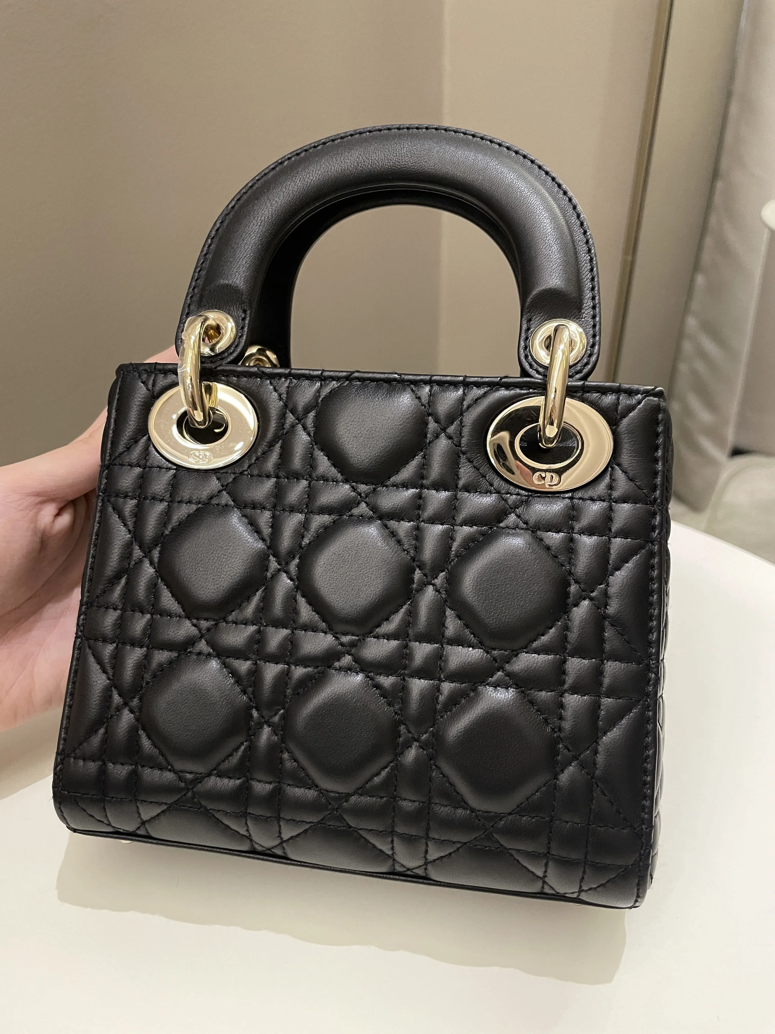 Dior Lady Dior Mini Black Lambskin