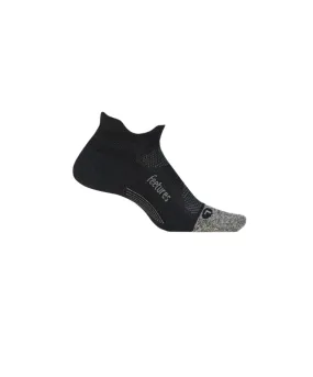 Feetures Elite Light Cushion No-Show Tab Black Socks