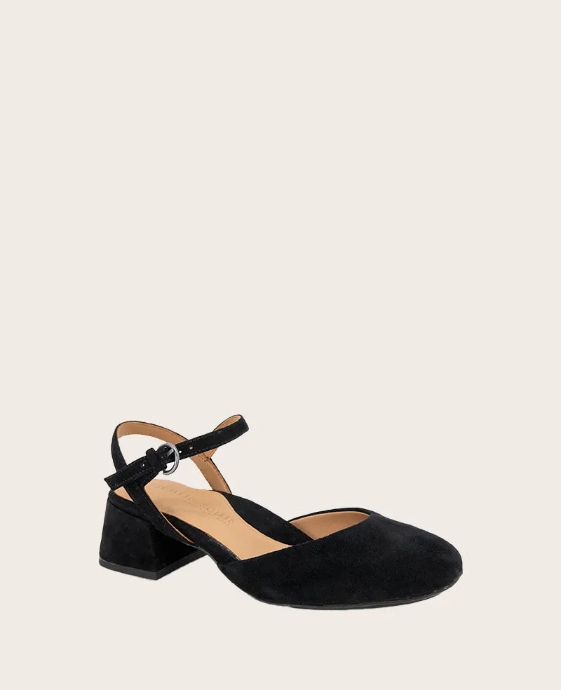 GENTLE SOULS - Lucinda Suede Closed Toe Strap Sandal