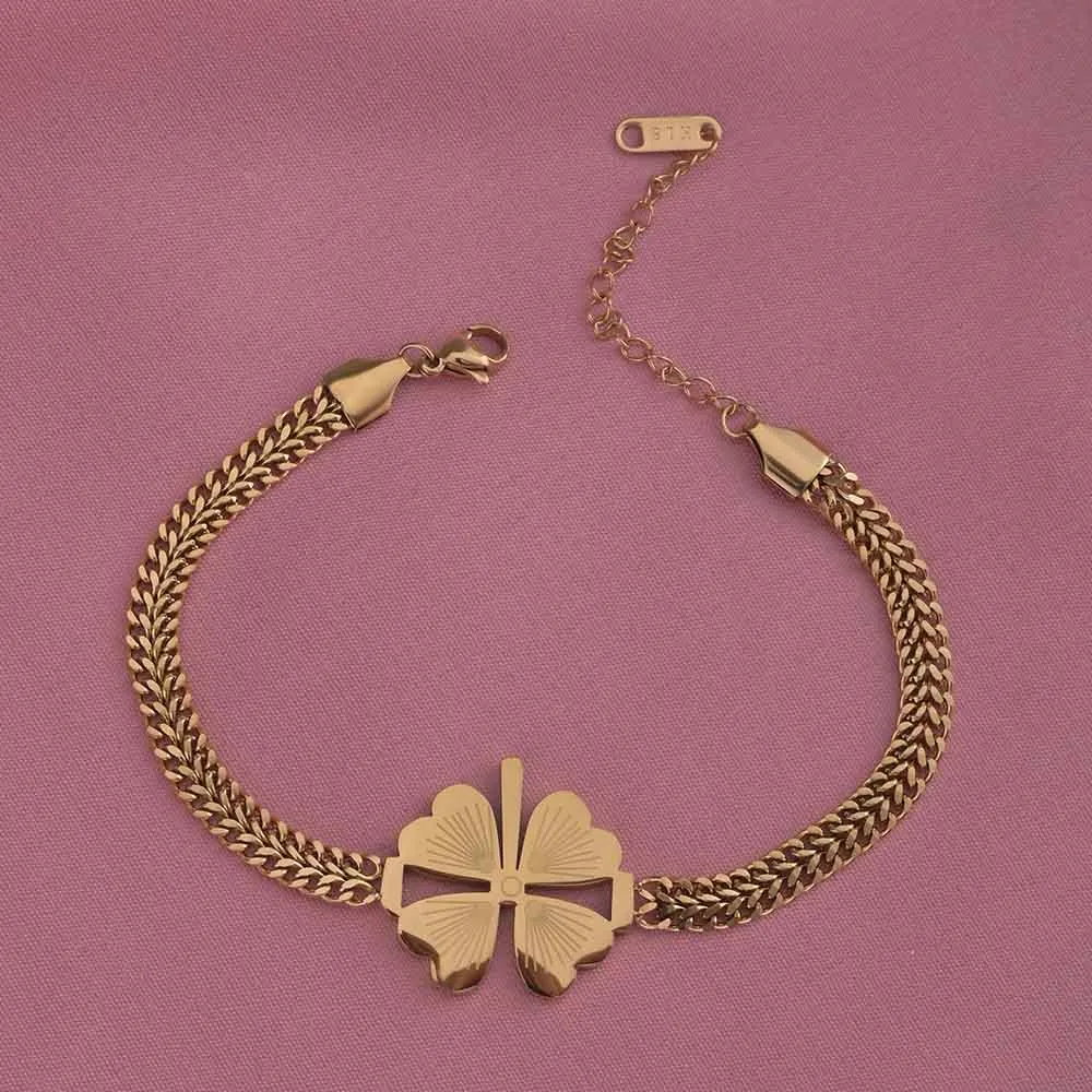 Gold Clover Bracelet