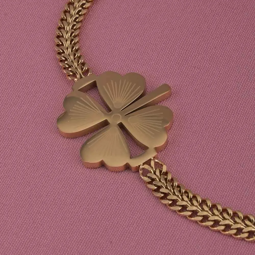 Gold Clover Bracelet