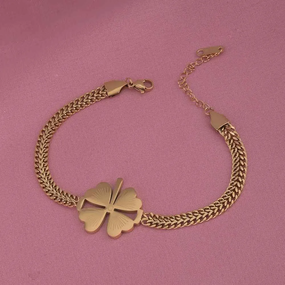 Gold Clover Bracelet