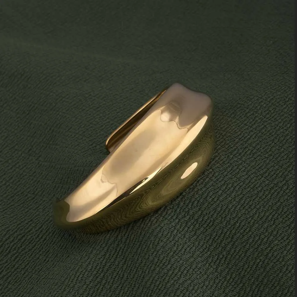 Golden Hinged Cuff Bracelet