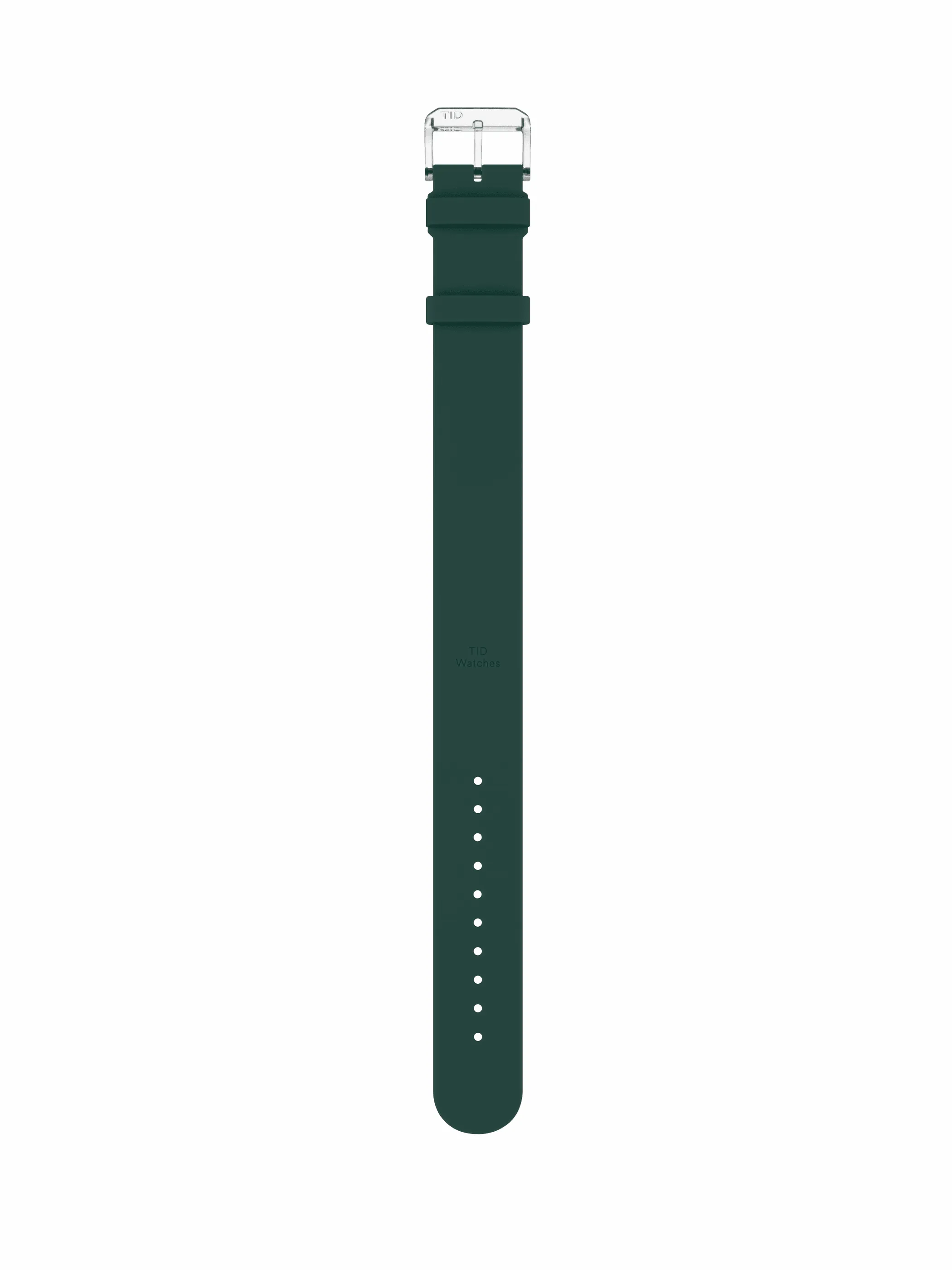 Green Silicone Strap with Transparent Buckle