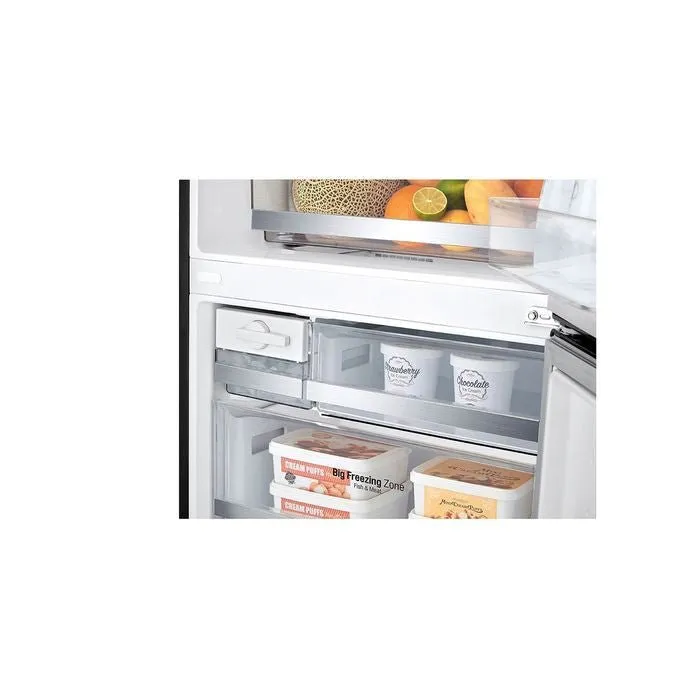 LG GC-B569NQCM 2 Doors Fridge 455L Trimless Tempered Glass Shelf Matte Black