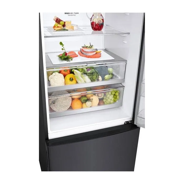 LG GC-B569NQCM 2 Doors Fridge 455L Trimless Tempered Glass Shelf Matte Black