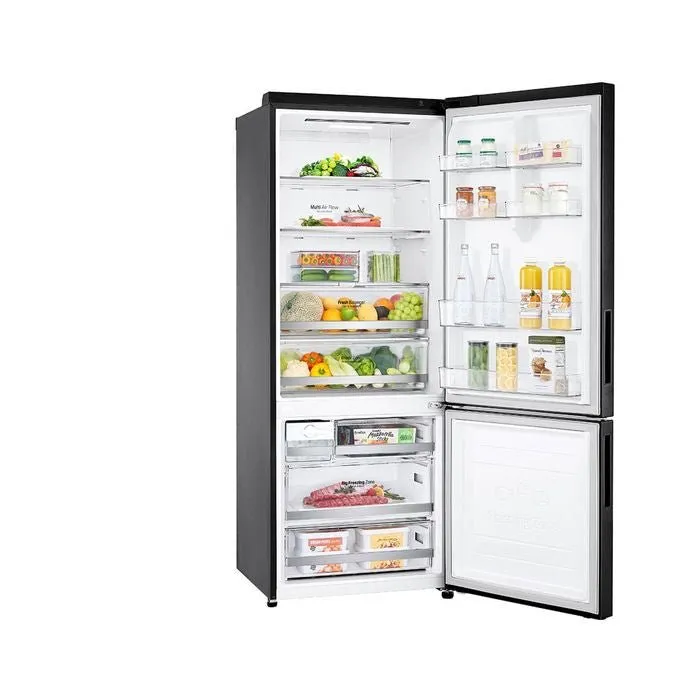 LG GC-B569NQCM 2 Doors Fridge 455L Trimless Tempered Glass Shelf Matte Black