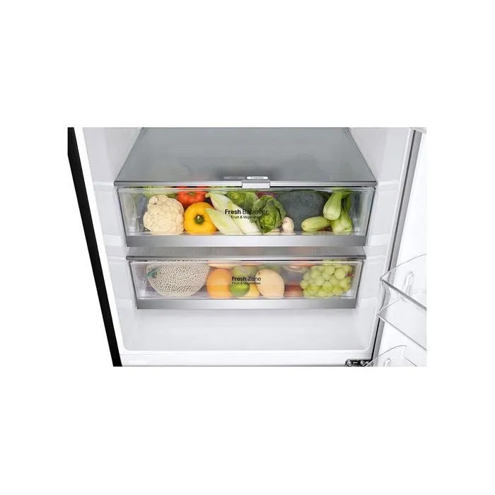 LG GC-B569NQCM 2 Doors Fridge 455L Trimless Tempered Glass Shelf Matte Black