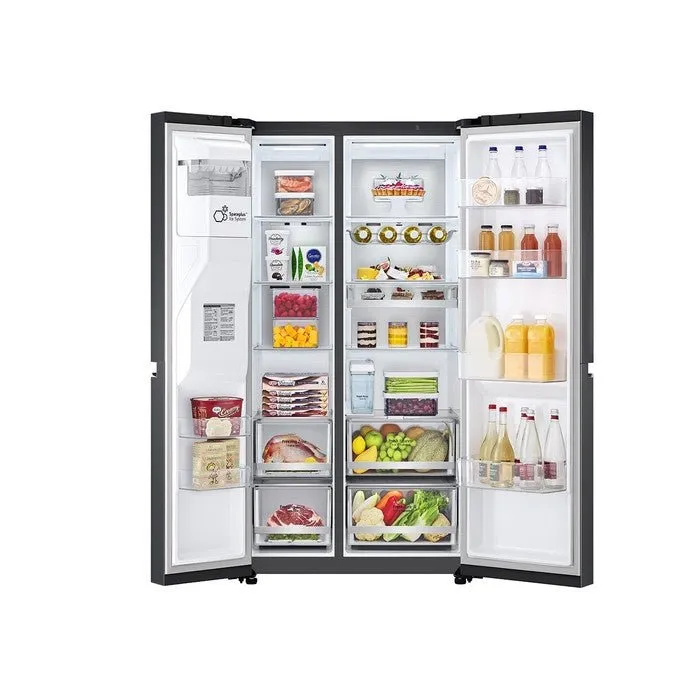 LG GC-L257CQEL Fridge Side-By-Side Smart Inverter UV Nano WiFi N635L Matte Black