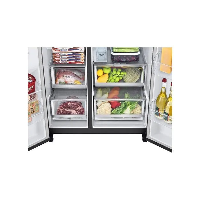 LG GC-L257CQEL Fridge Side-By-Side Smart Inverter UV Nano WiFi N635L Matte Black