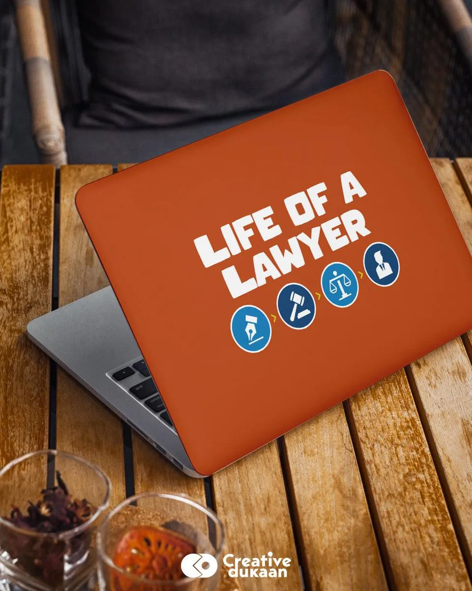 Life of a Lawyer - Cool Laptop Skin for Lawyers