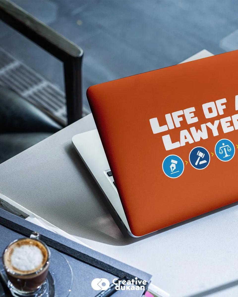 Life of a Lawyer - Cool Laptop Skin for Lawyers