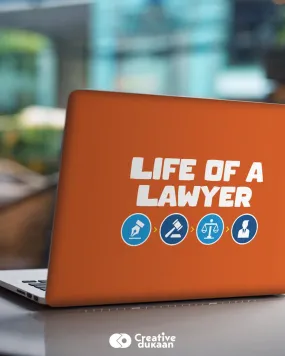 Life of a Lawyer - Cool Laptop Skin for Lawyers