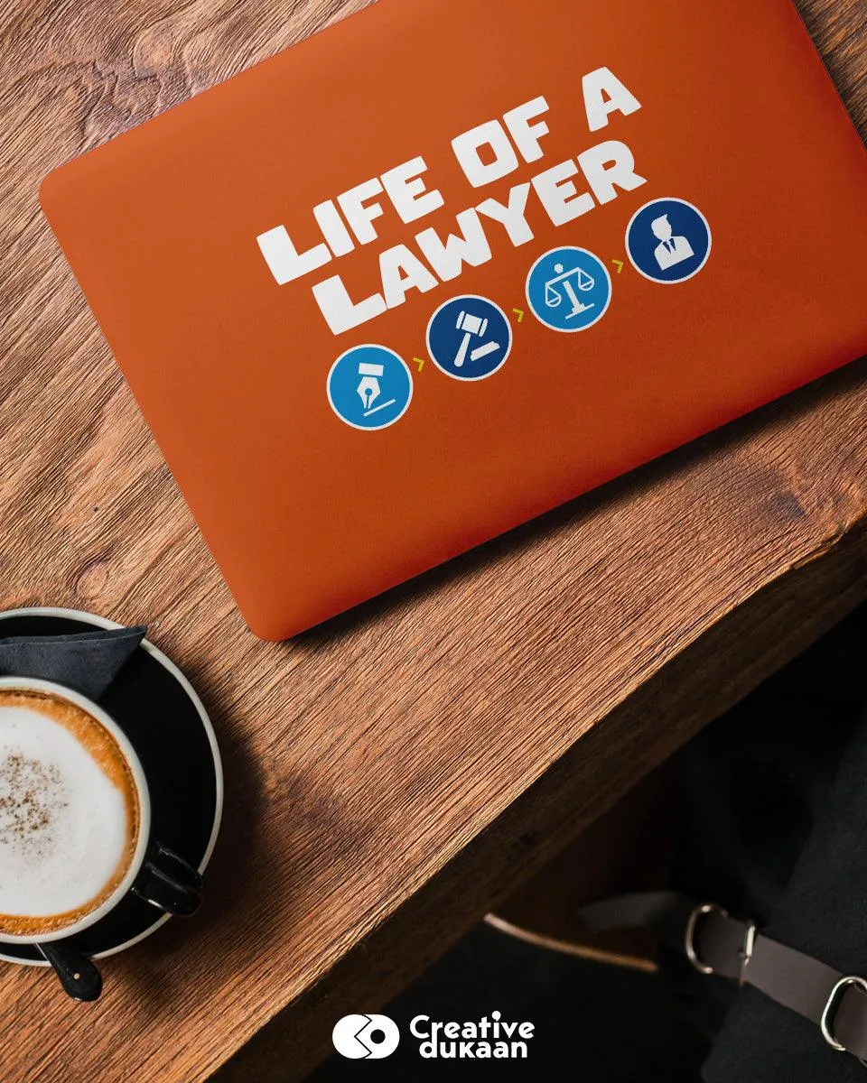 Life of a Lawyer - Cool Laptop Skin for Lawyers