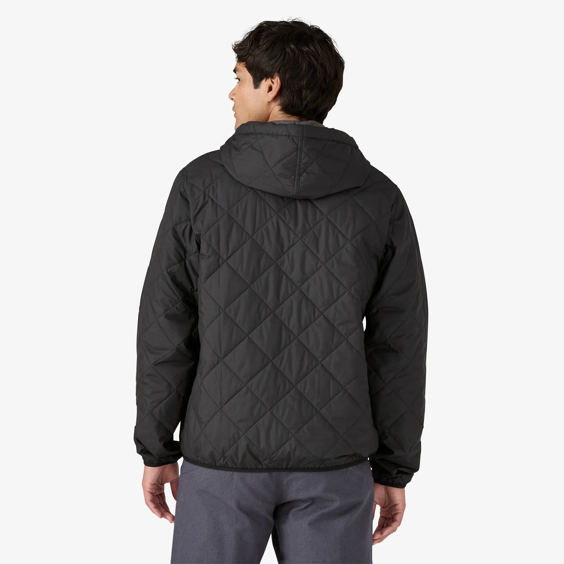 Men's Diamond Quilted Bomber Hoody