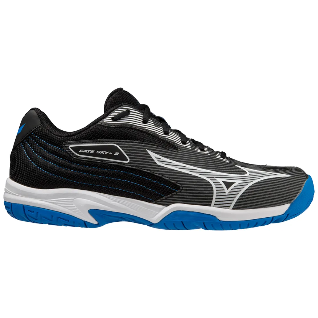 Mizuno Gate Sky Plus 3 Badminton Shoes (Black/White/Peace Blue)