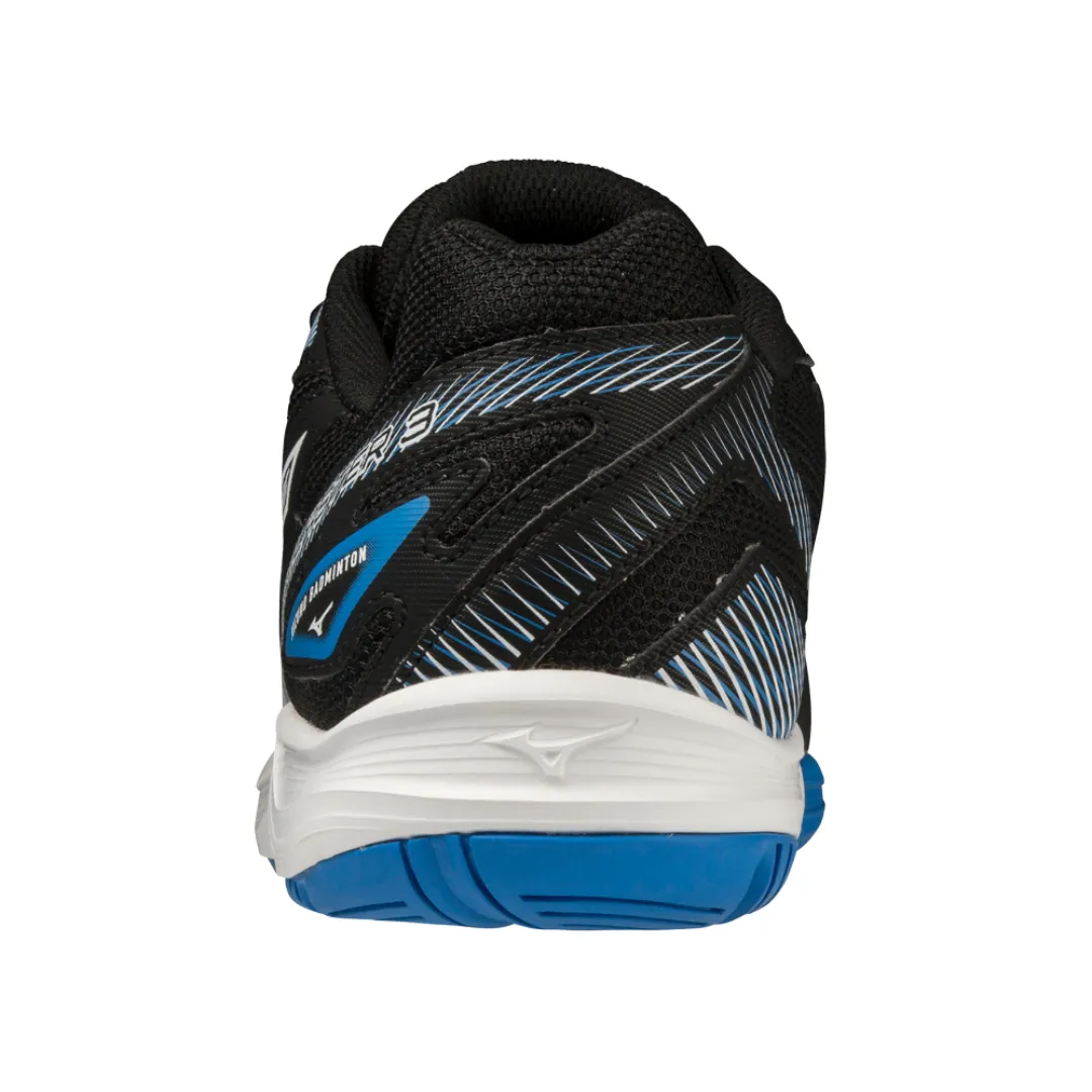 Mizuno Sky Blaster 3 Unisex Badminton Shoes (Black/White/Peace Blue)