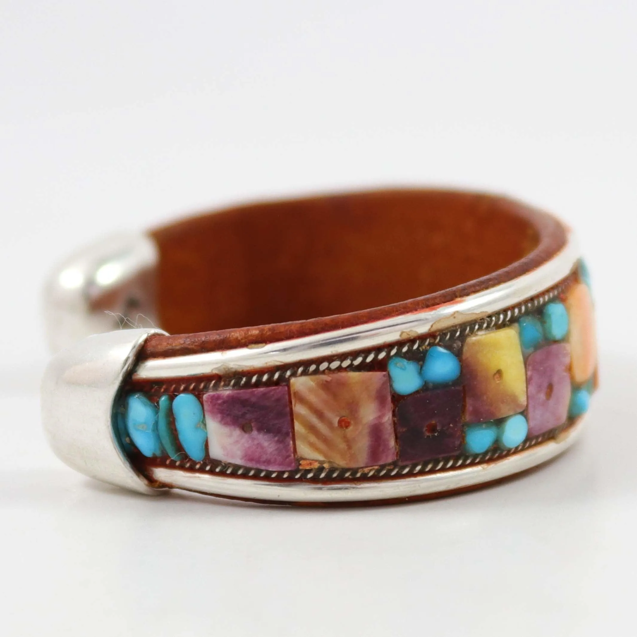 Multi-Stone Inlay Cuff