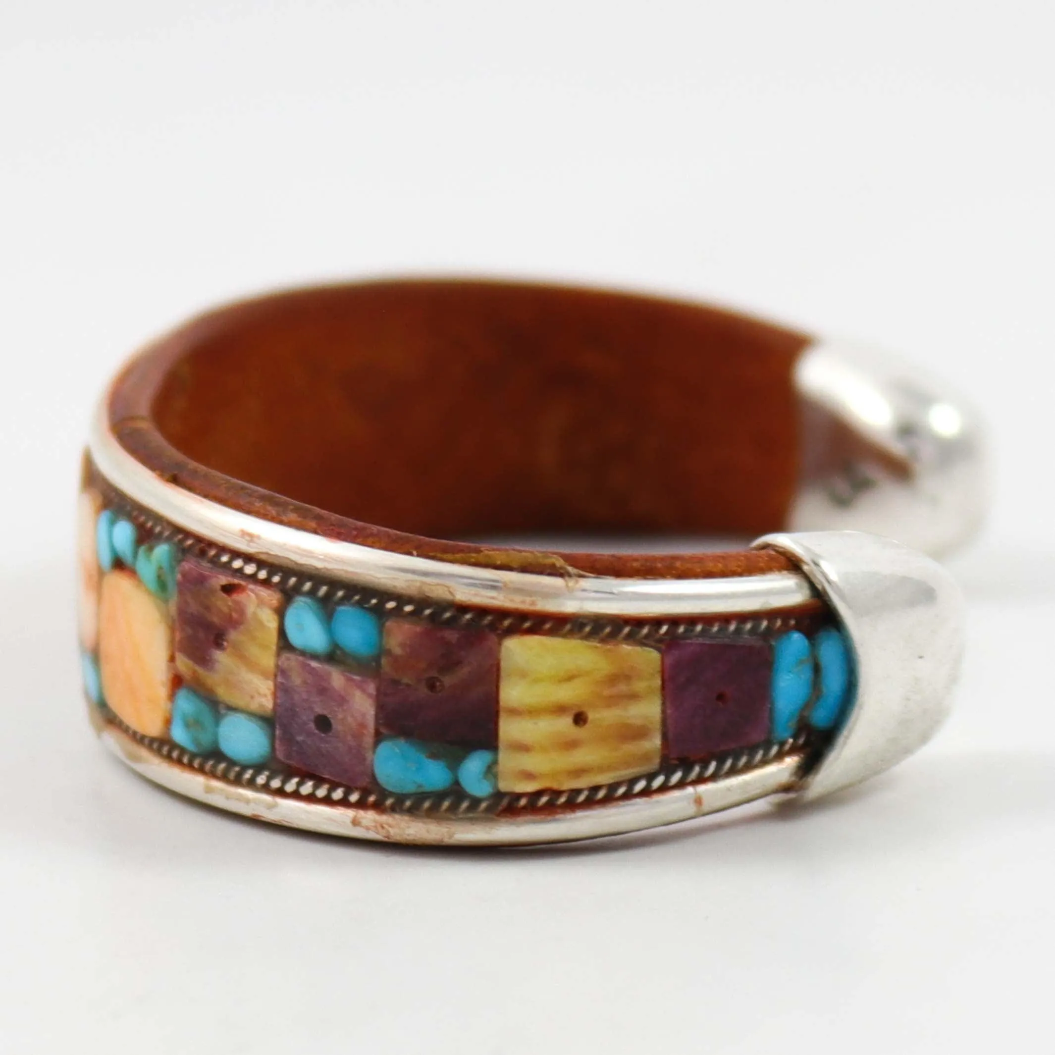 Multi-Stone Inlay Cuff