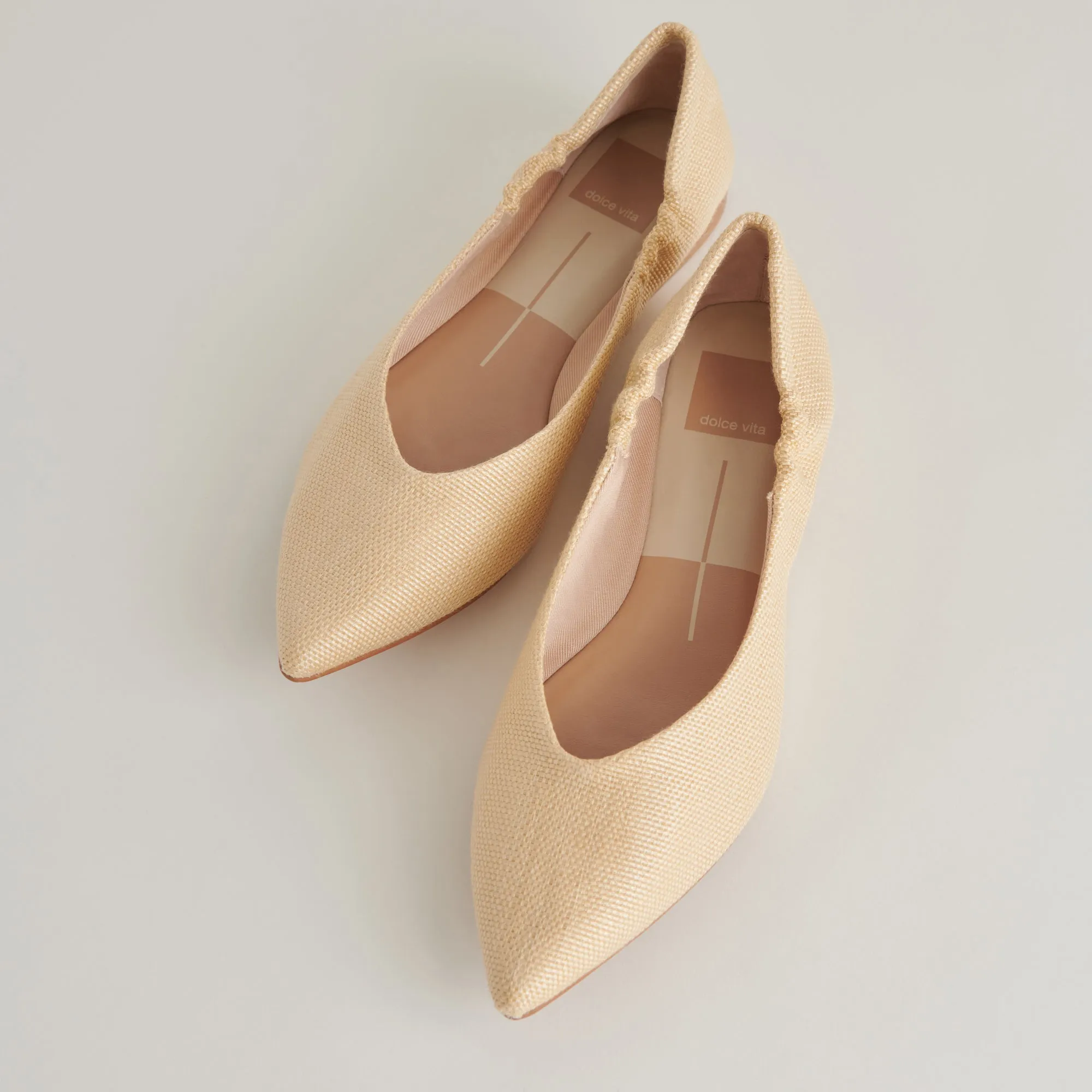 NADAV BALLET FLATS LT NATURAL RAFFIA