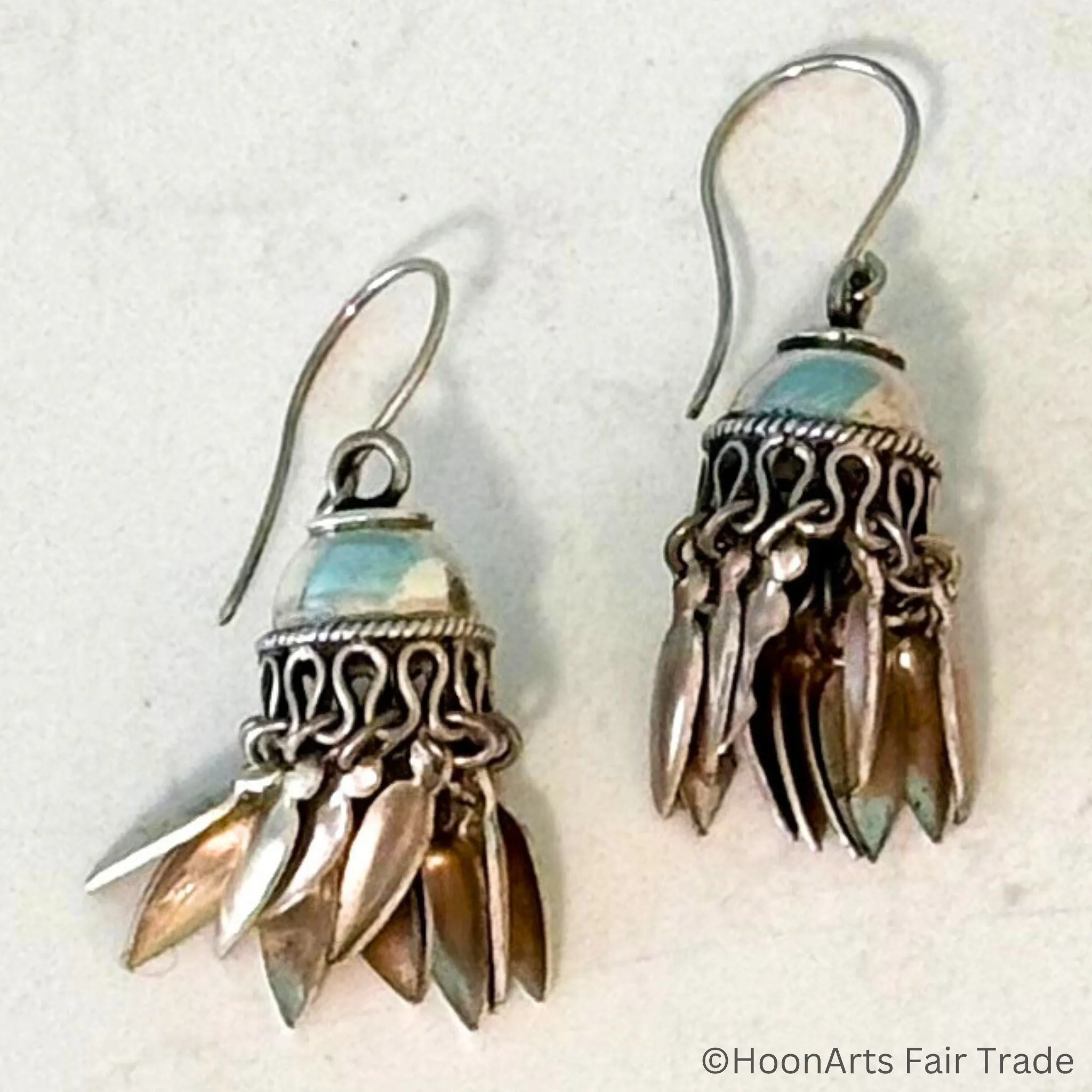 “Safiya” Silver Dangle Earrings